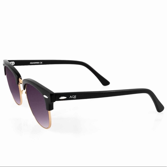 AQS CLUBMASTER SUNGLASSES NWT DUSTCLOTH AND CASE - Picture 2 of 3